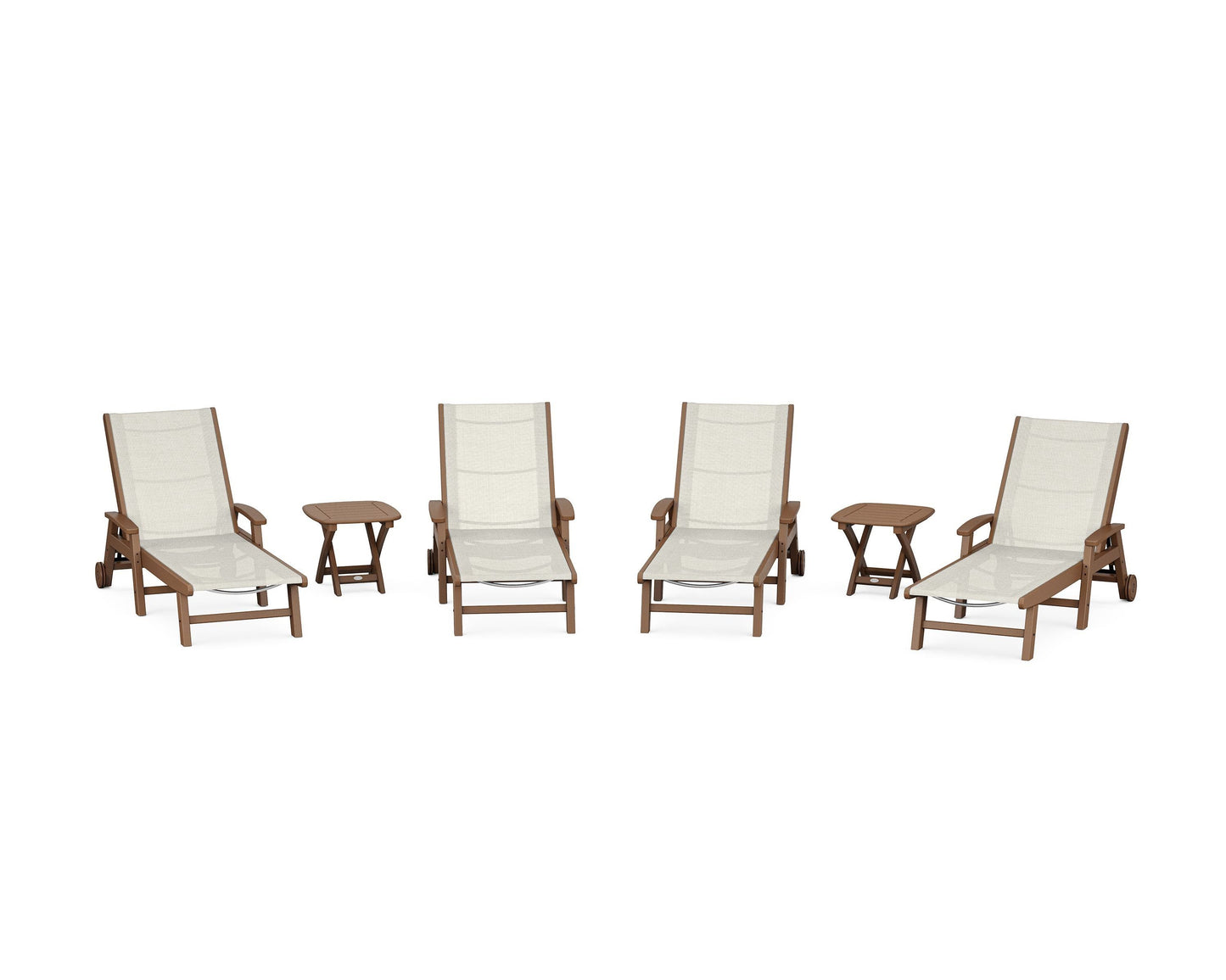 Coastal Chaise 6-Piece Set with Wheels