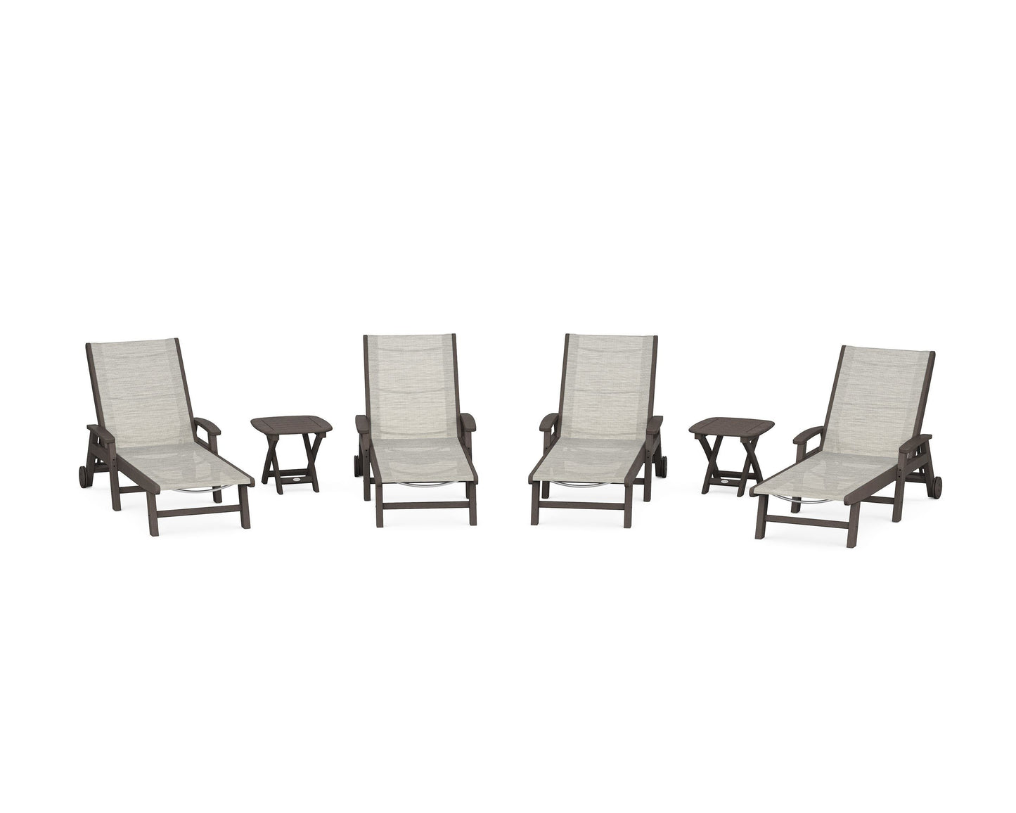 Coastal Chaise 6-Piece Set with Wheels