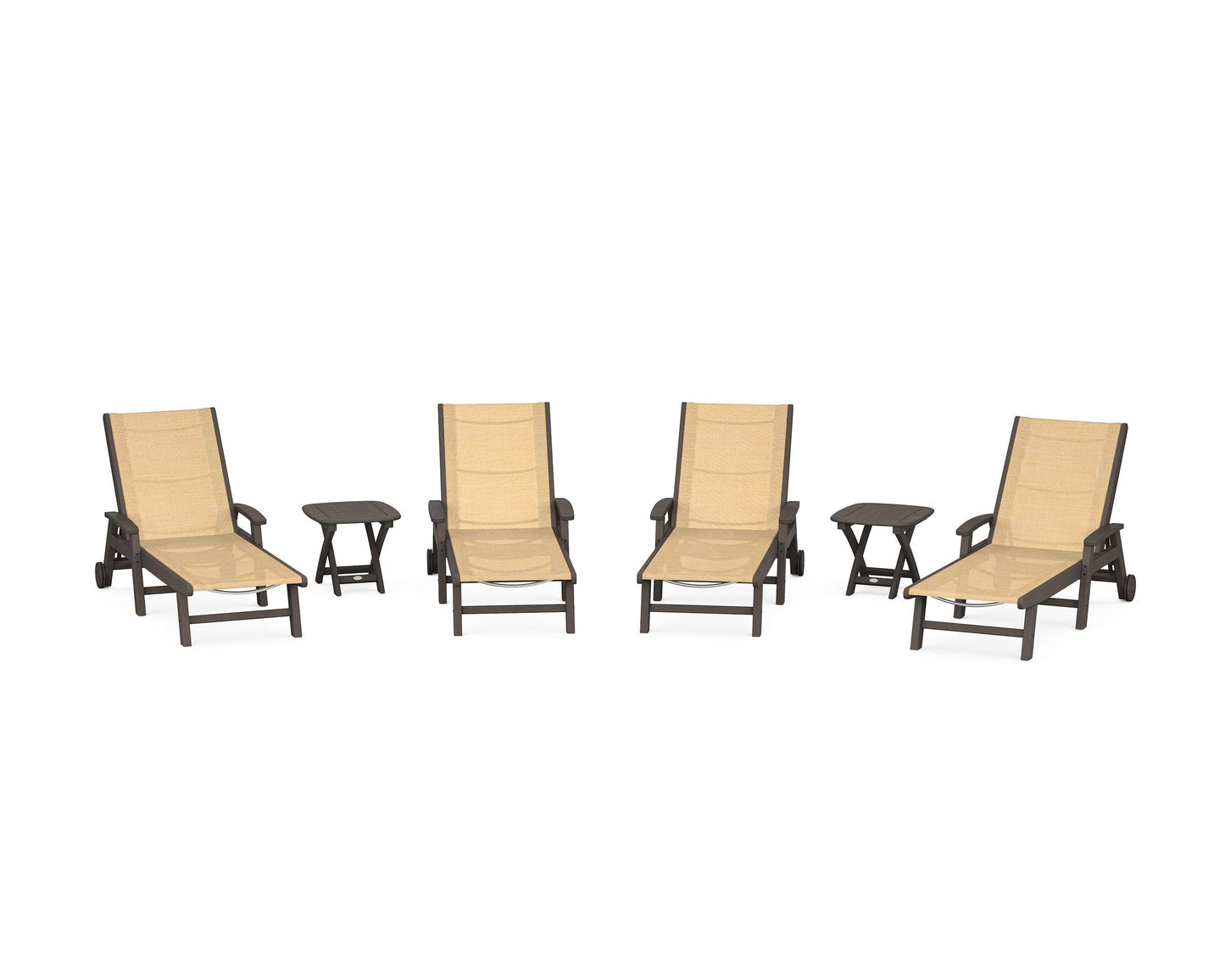 Coastal Chaise 6-Piece Set with Wheels