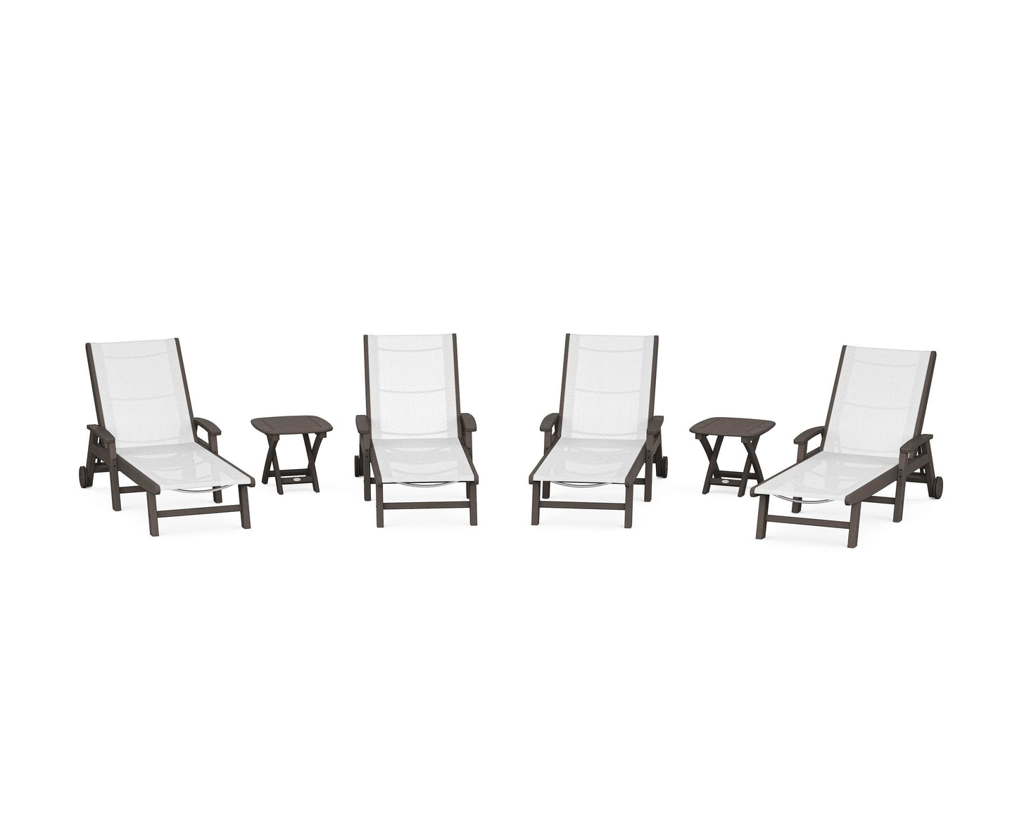 Coastal Chaise 6-Piece Set with Wheels