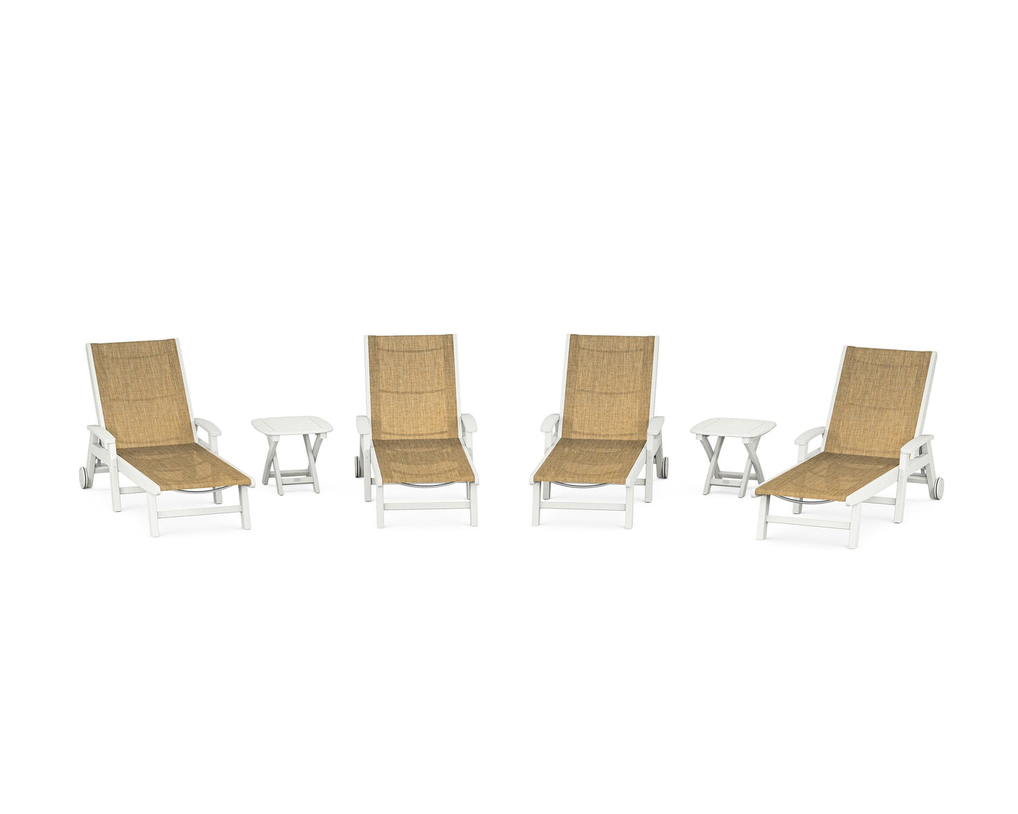 Coastal Chaise 6-Piece Set with Wheels