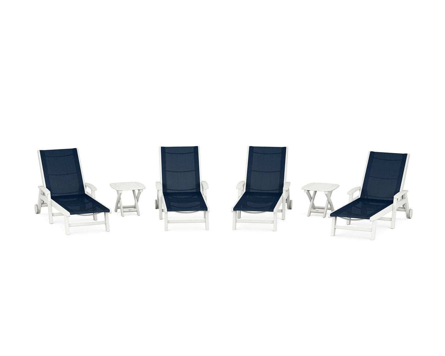 Coastal Chaise 6-Piece Set with Wheels