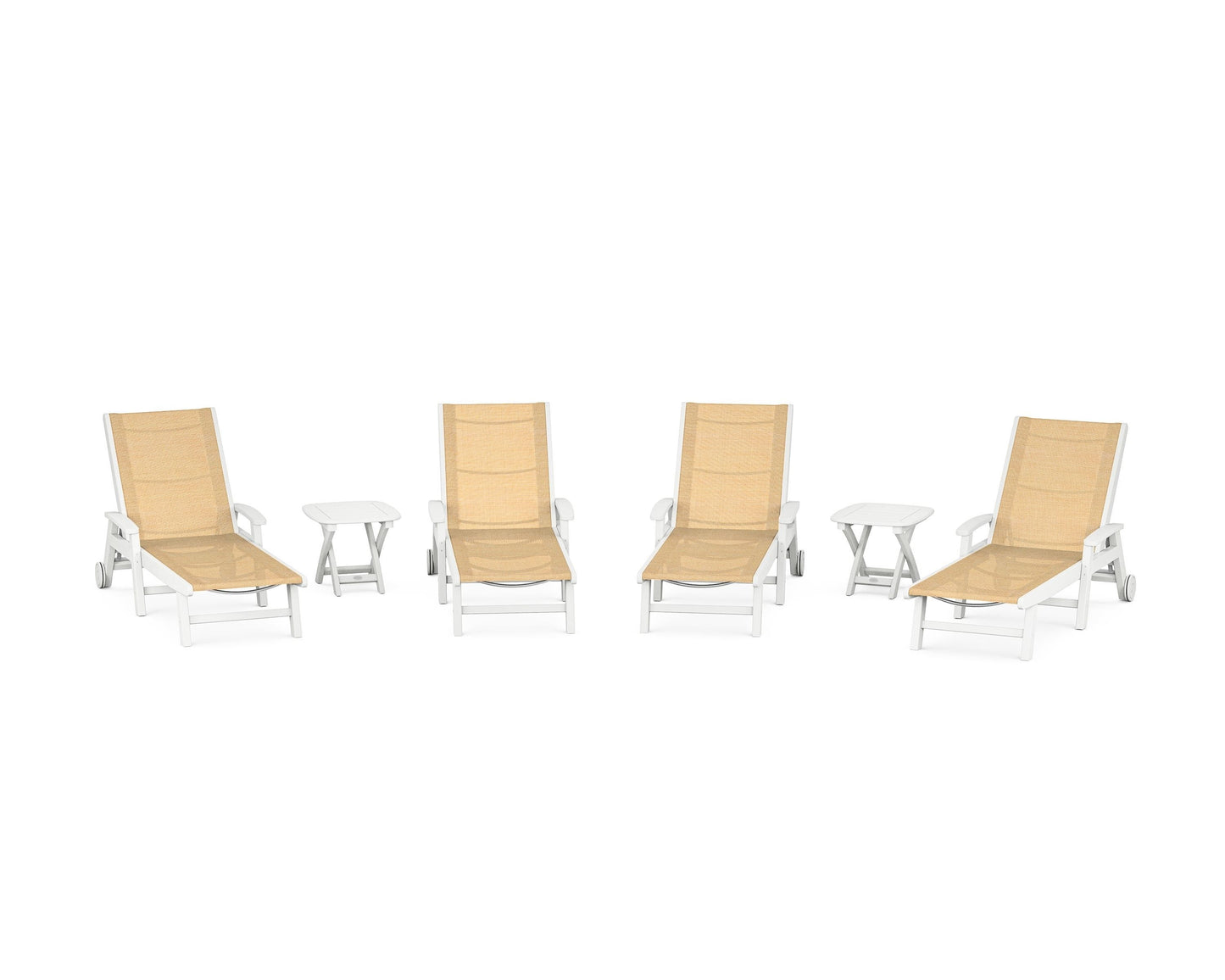 Coastal Chaise 6-Piece Set with Wheels