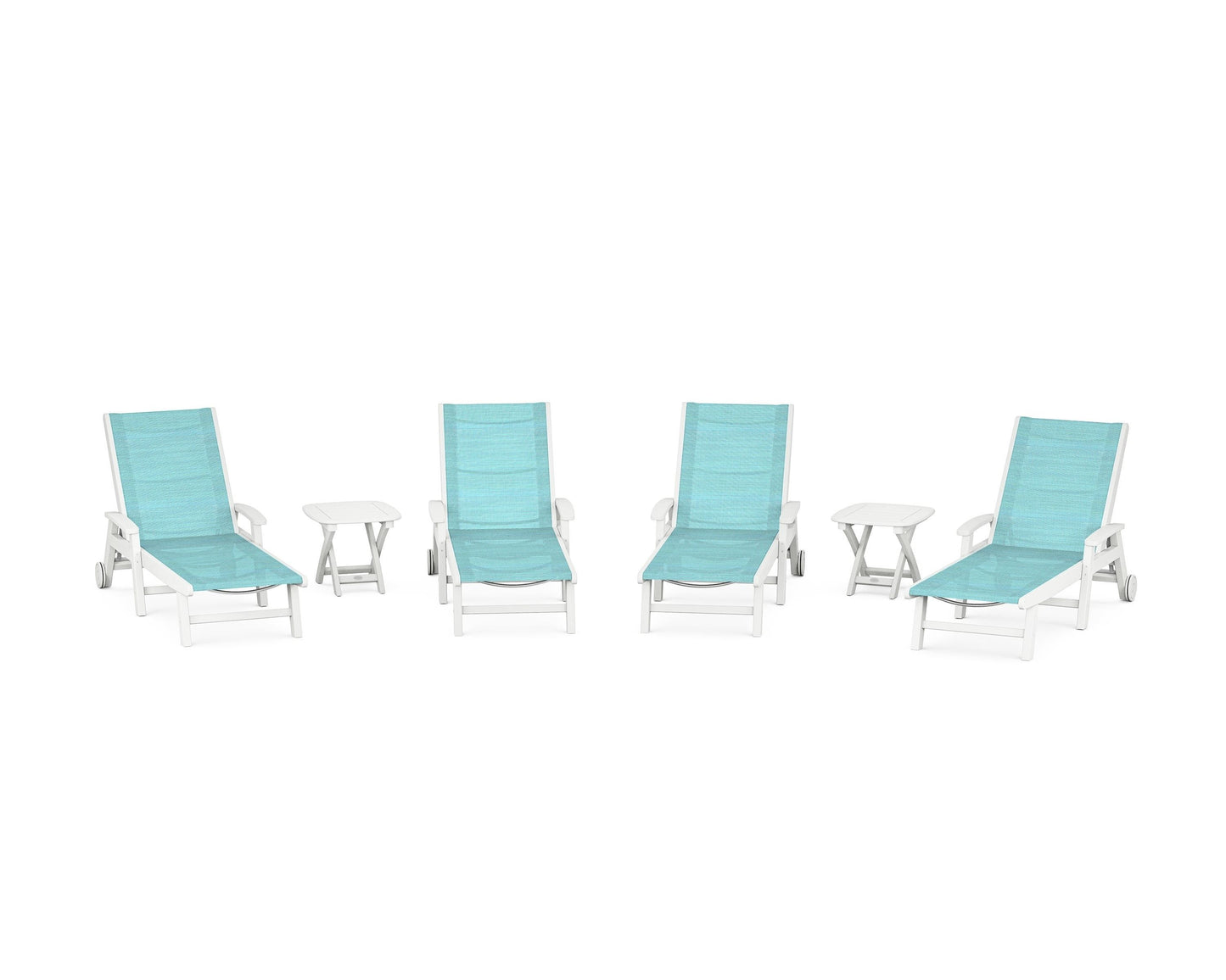 Coastal Chaise 6-Piece Set with Wheels