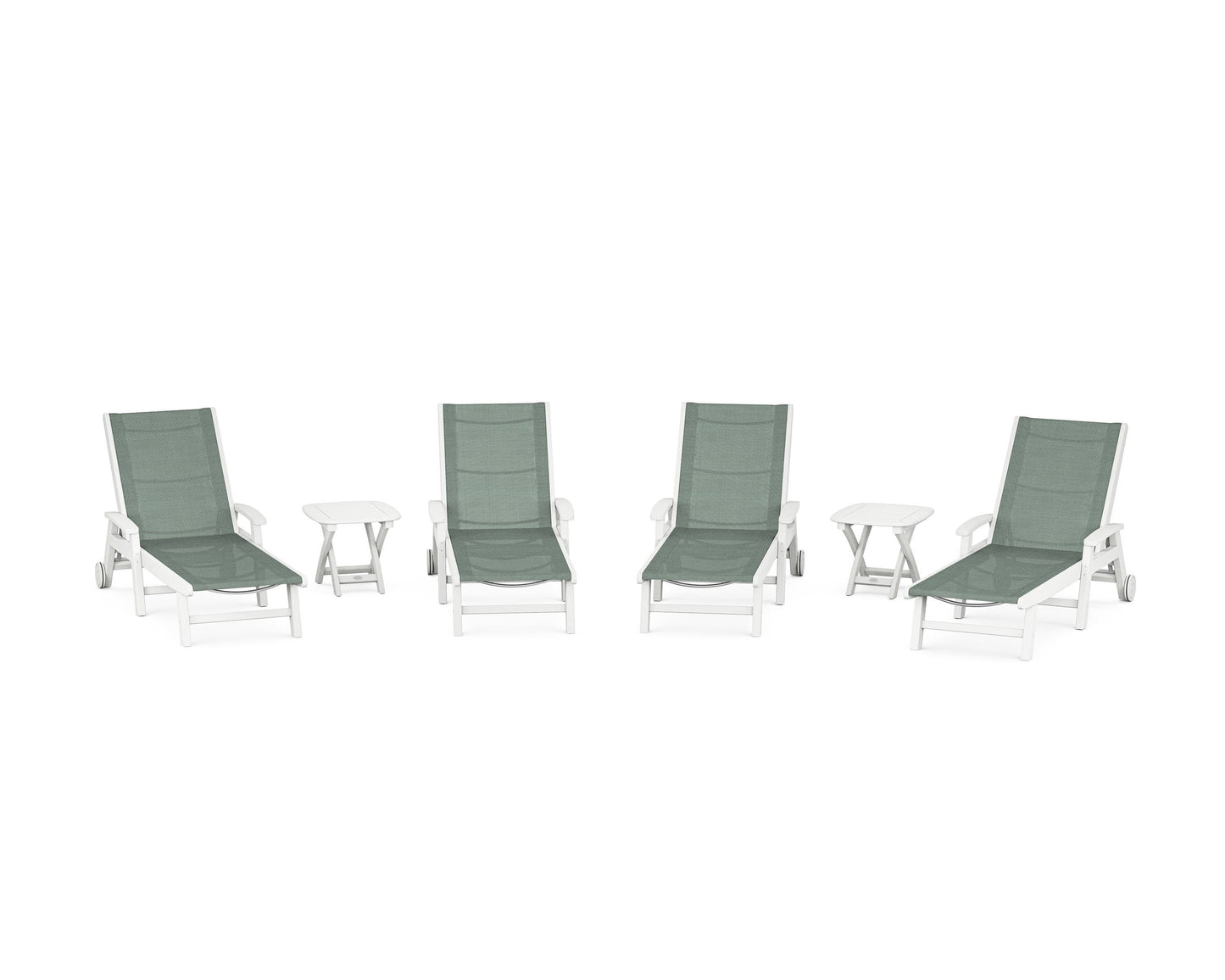 Coastal Chaise 6-Piece Set with Wheels