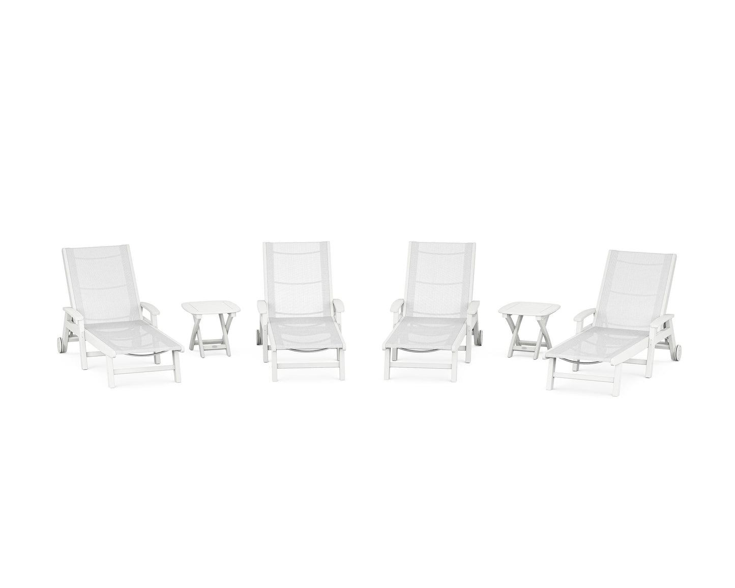 Coastal Chaise 6-Piece Set with Wheels