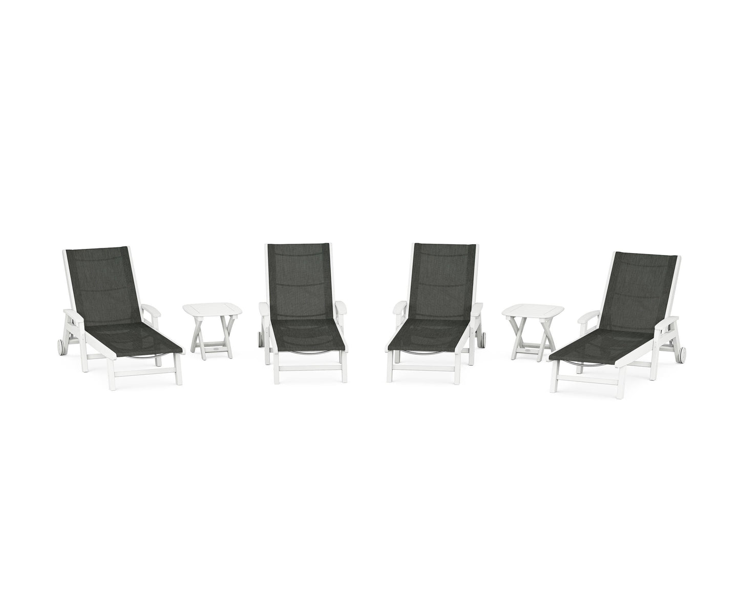 Coastal Chaise 6-Piece Set with Wheels