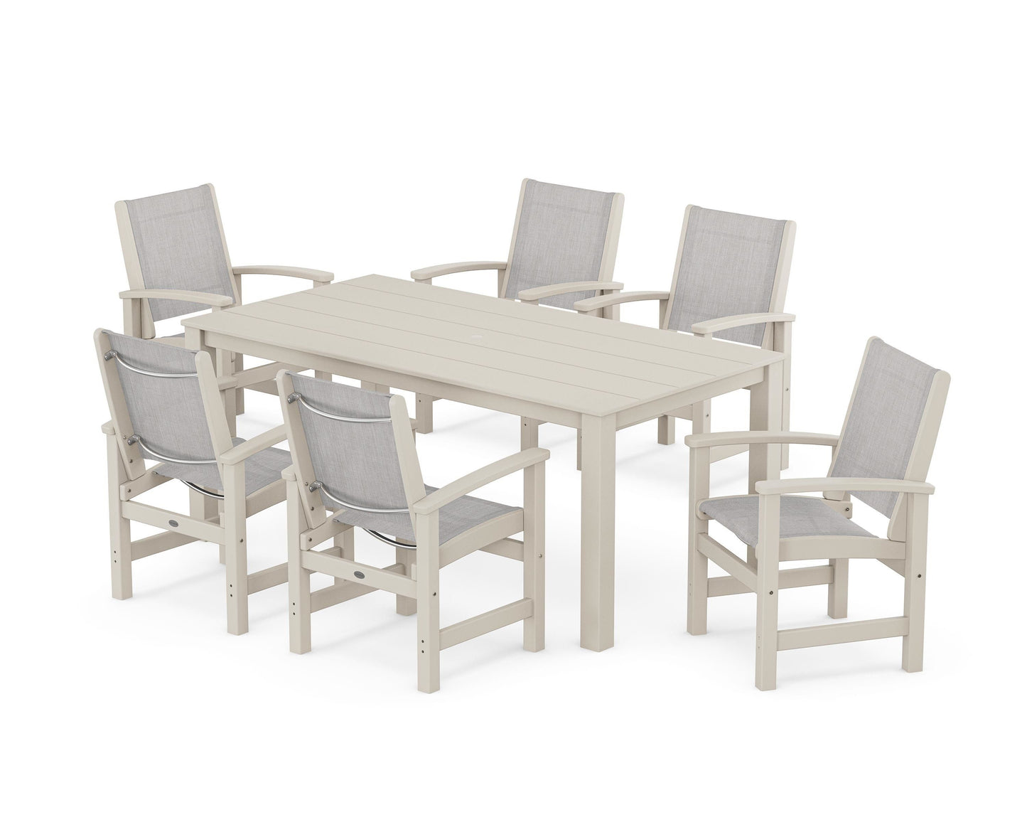 Coastal 7-Piece Parsons Dining Set