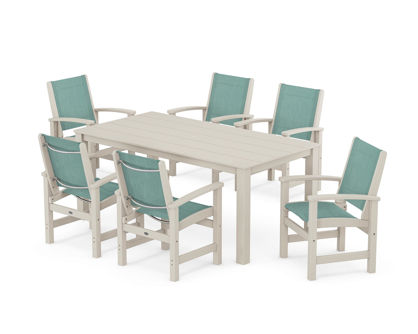 Coastal 7-Piece Parsons Dining Set