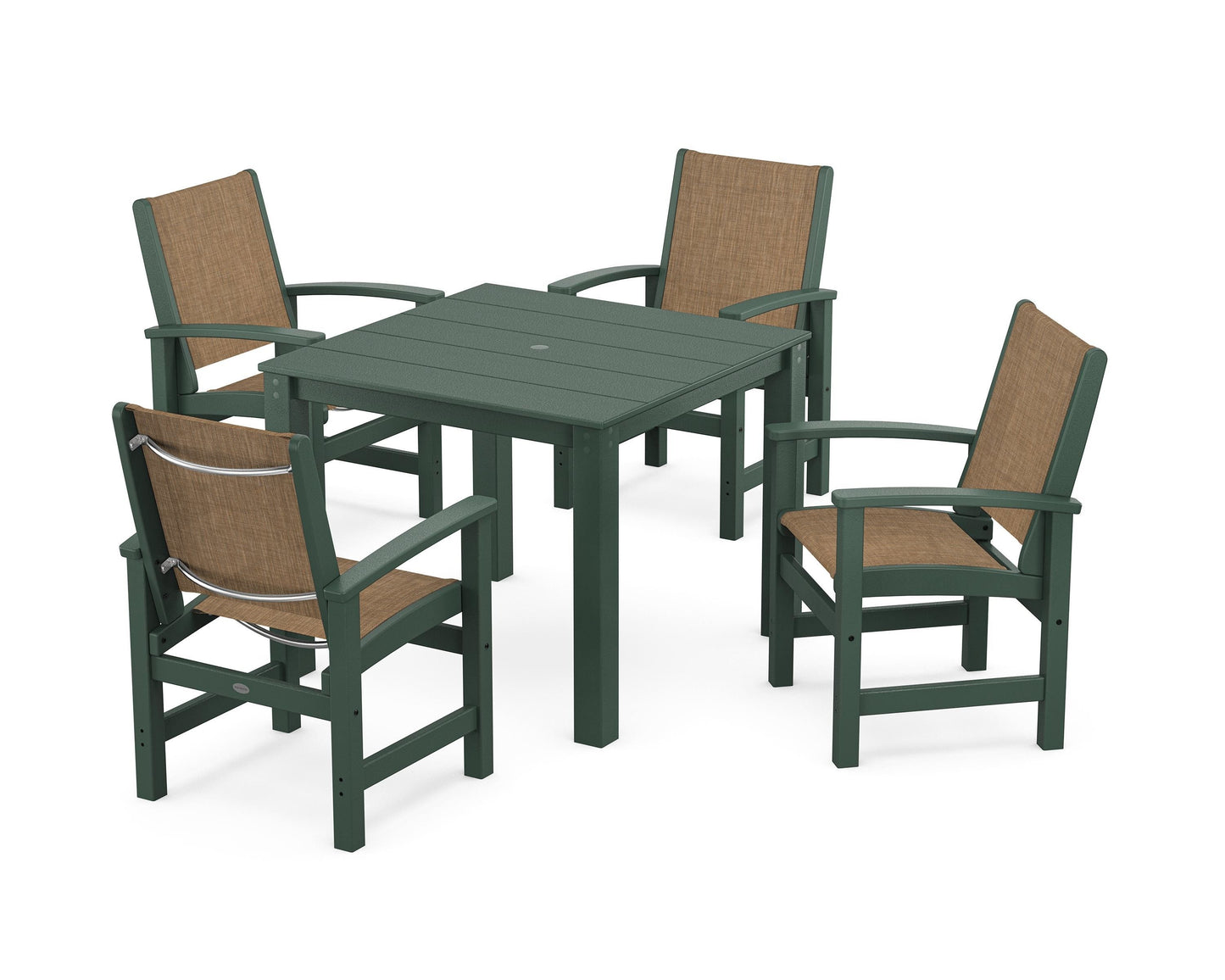 Coastal 5-Piece Parsons Dining Set