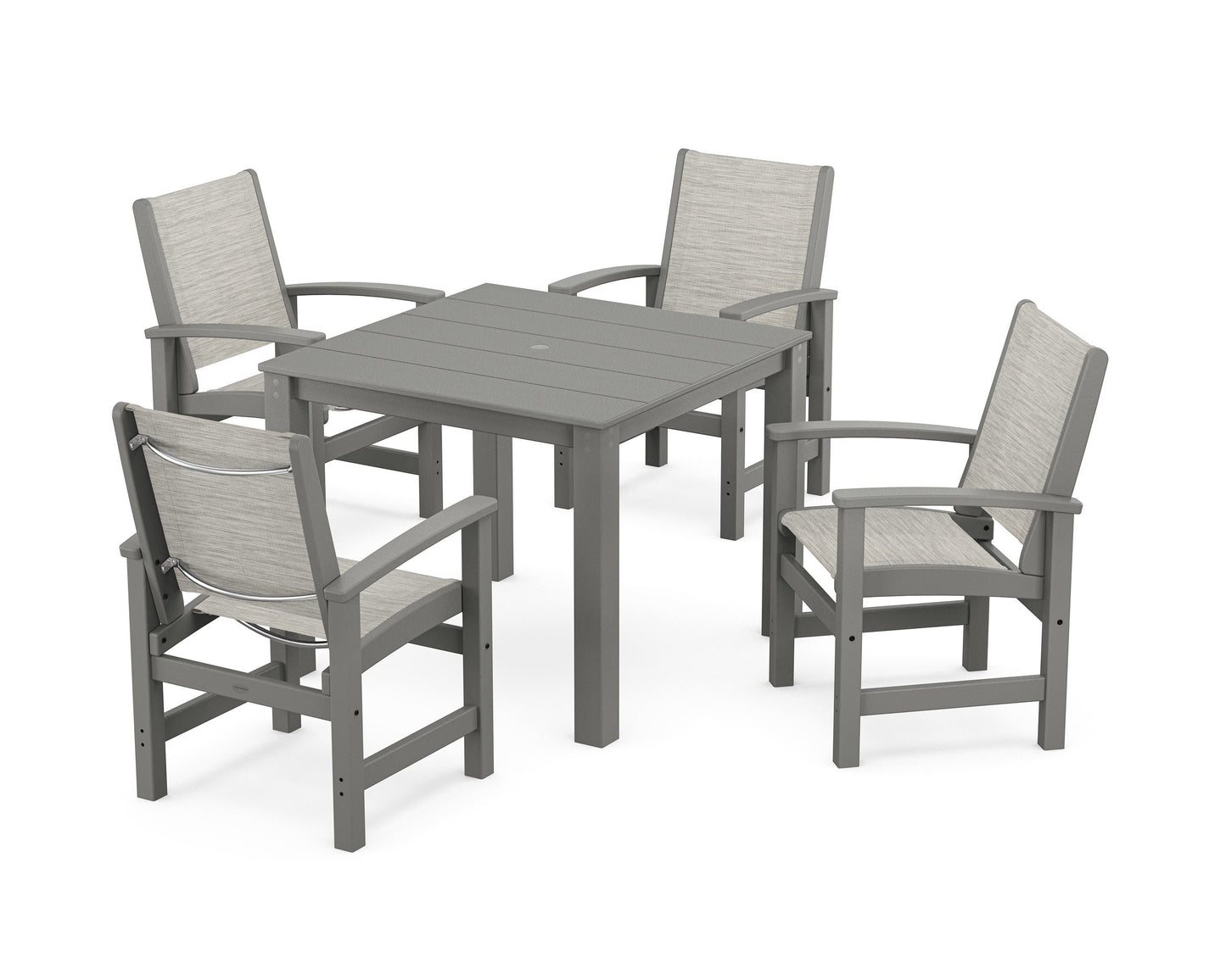 Coastal 5-Piece Parsons Dining Set