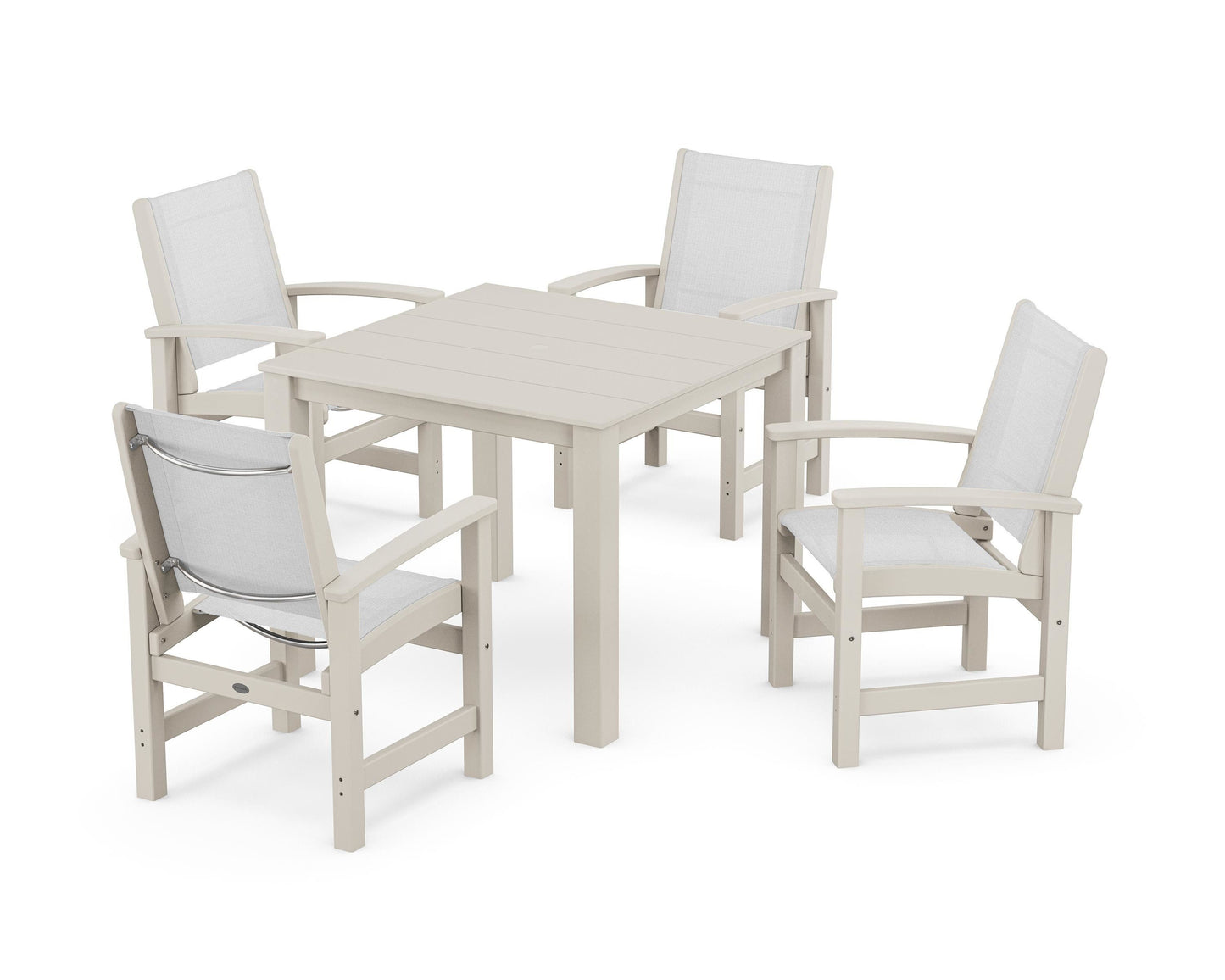 Coastal 5-Piece Parsons Dining Set