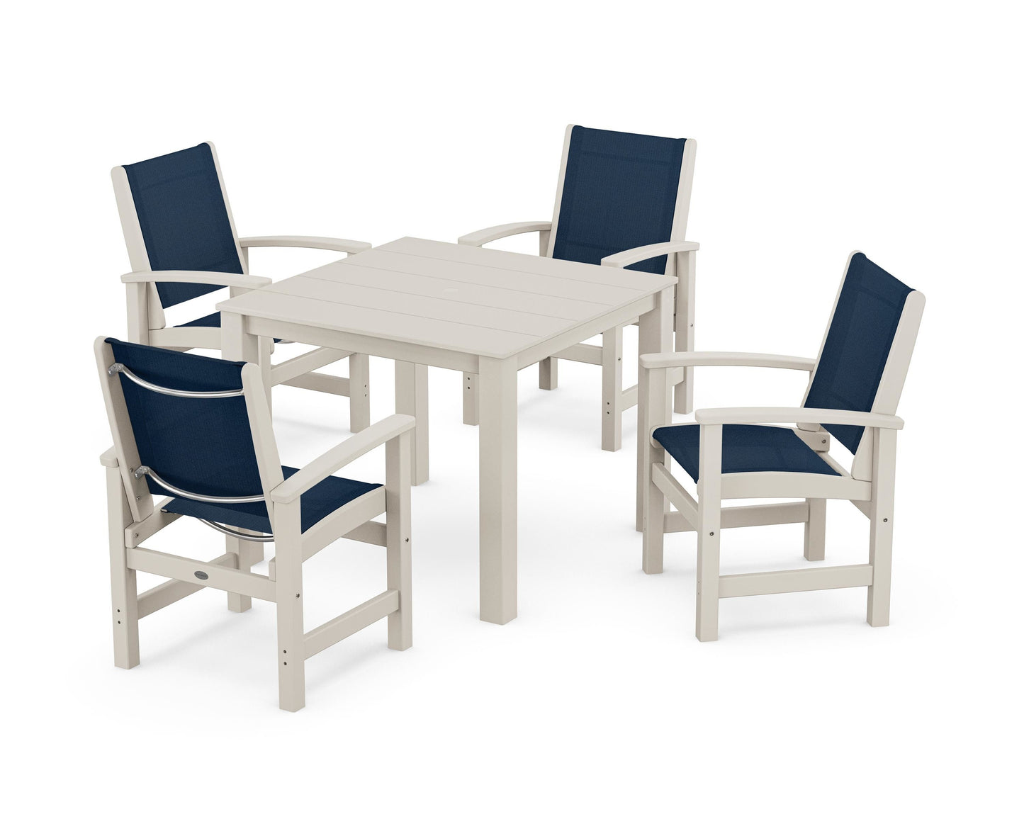 Coastal 5-Piece Parsons Dining Set