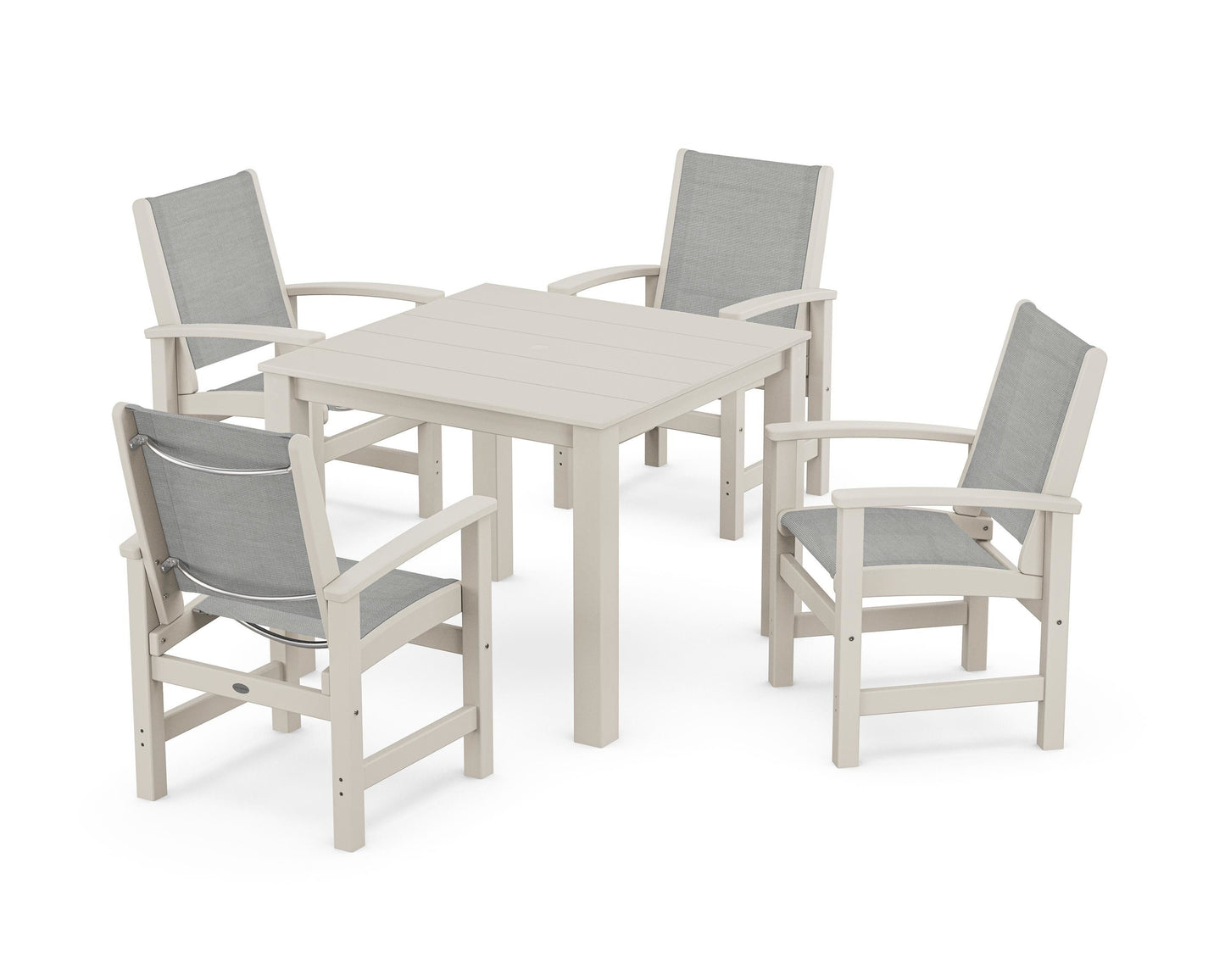 Coastal 5-Piece Parsons Dining Set