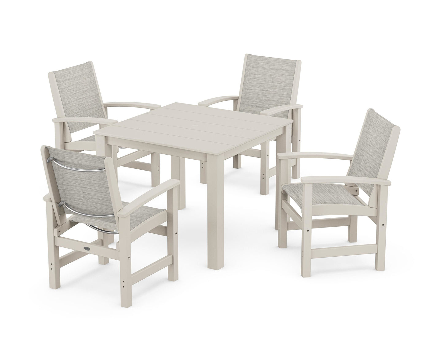 Coastal 5-Piece Parsons Dining Set