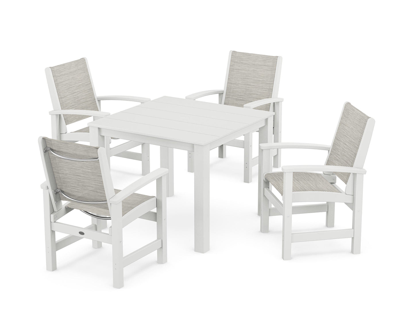 Coastal 5-Piece Parsons Dining Set