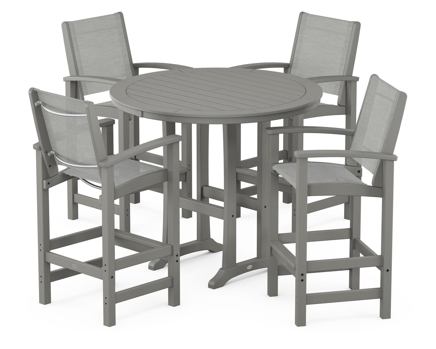 Coastal 5-Piece Nautical Trestle Bar Set