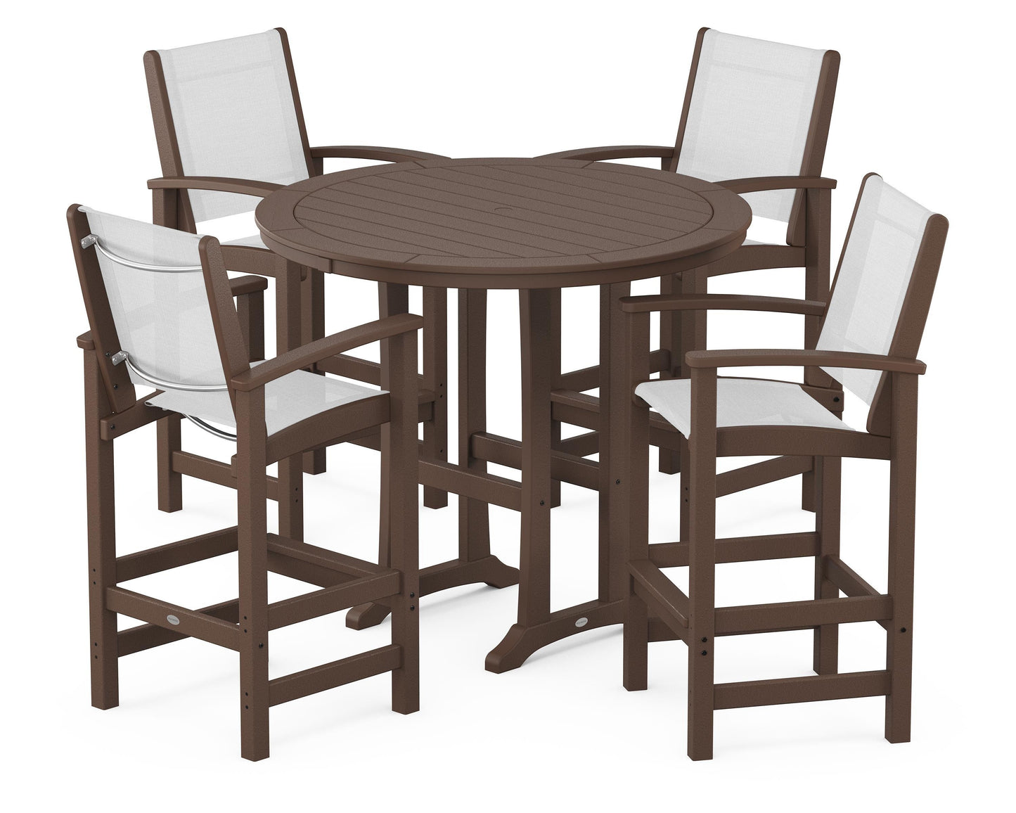 Coastal 5-Piece Nautical Trestle Bar Set