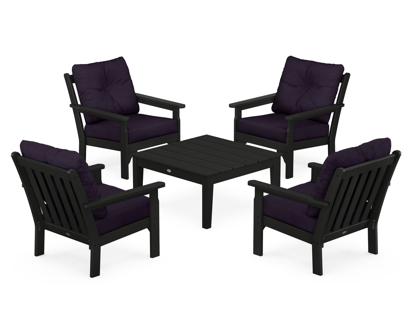 Vineyard 5-Piece Deep Seating Conversation Set