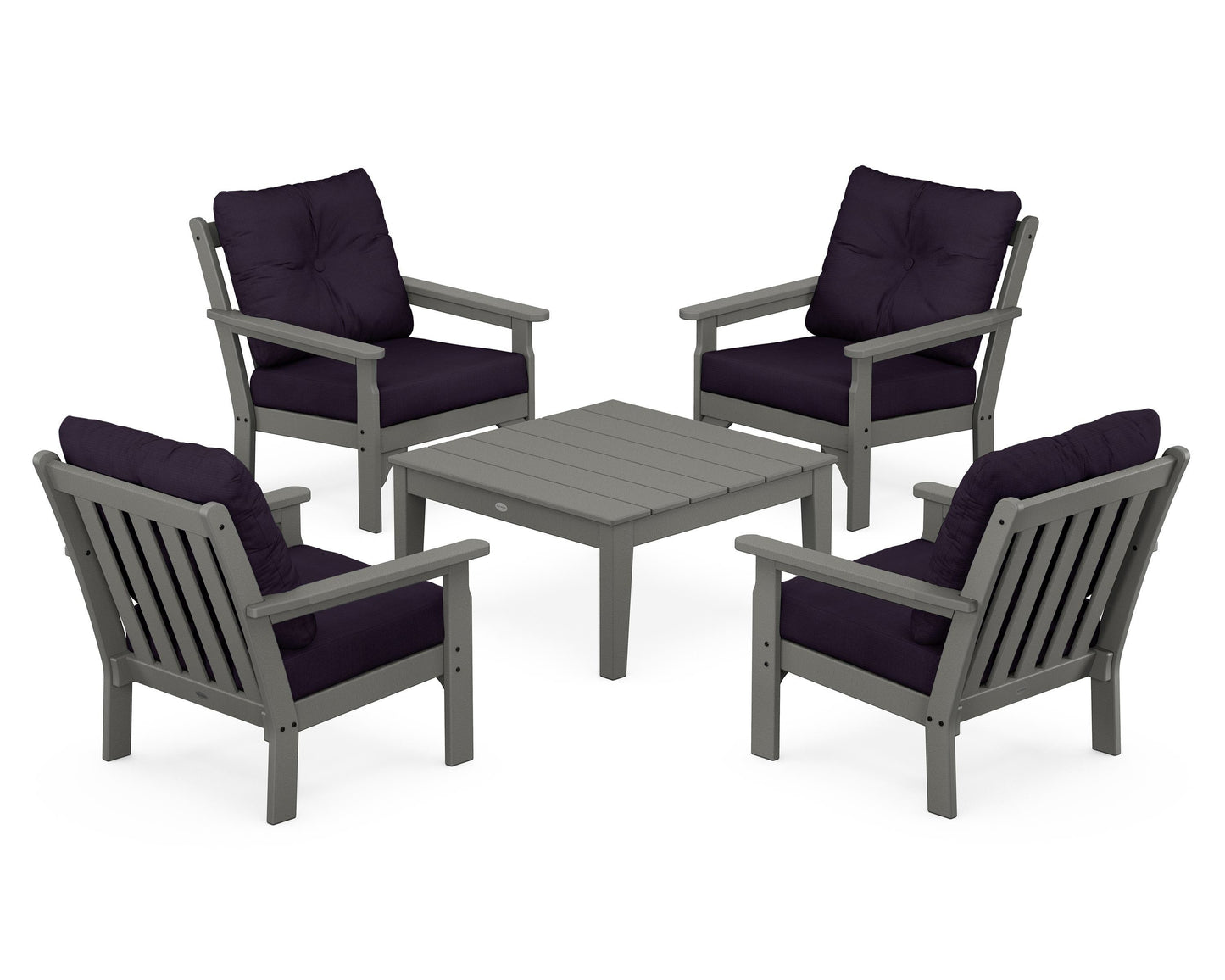 Vineyard 5-Piece Deep Seating Conversation Set