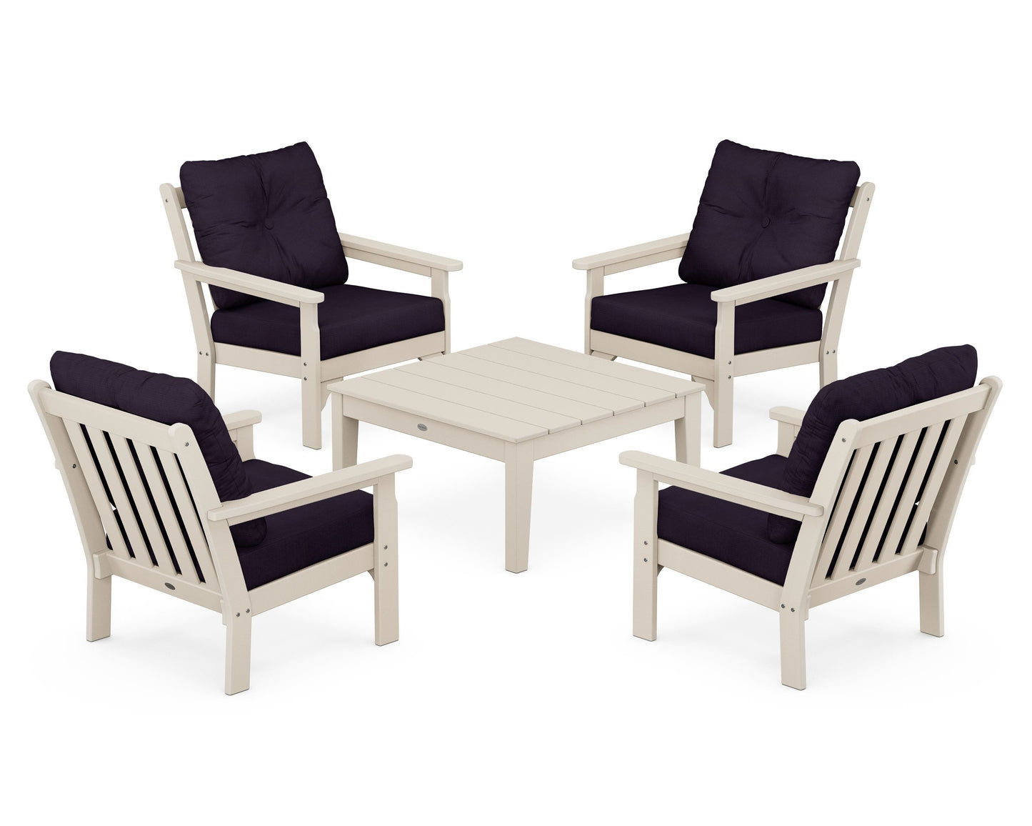 Vineyard 5-Piece Deep Seating Conversation Set