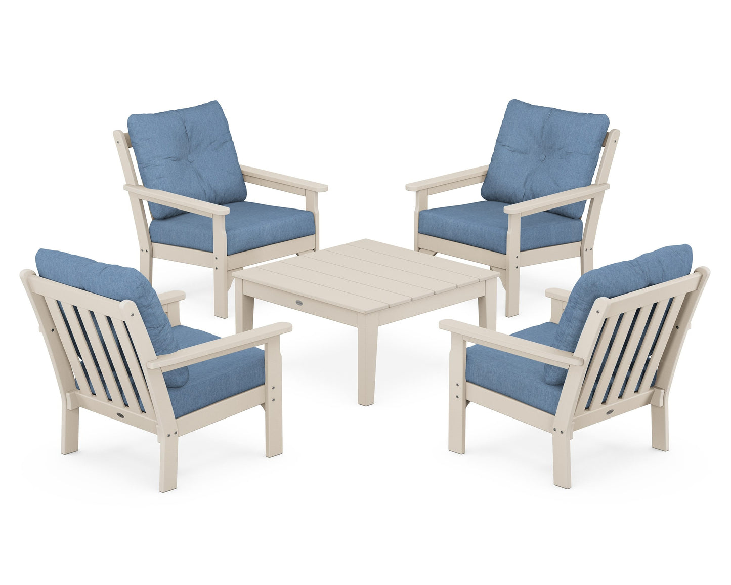 Vineyard 5-Piece Deep Seating Conversation Set