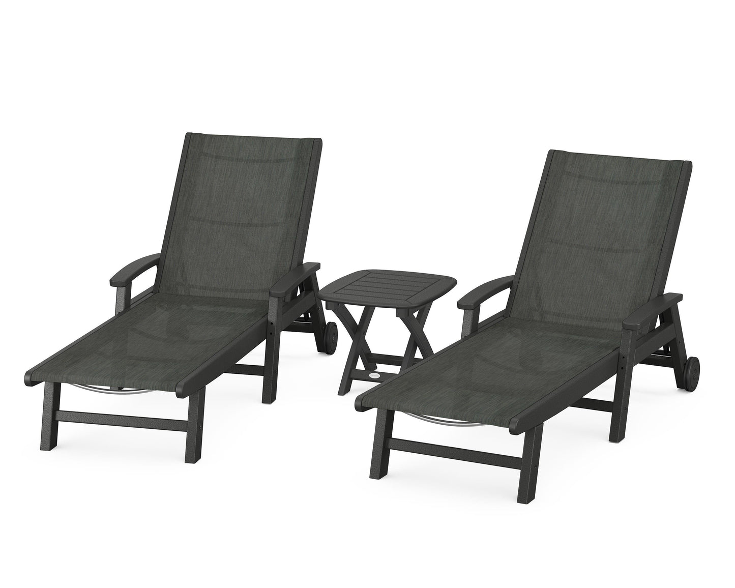 Coastal 3-Piece Wheeled Chaise Set