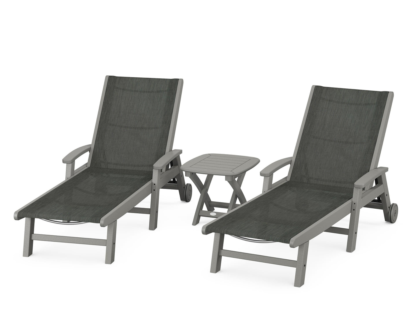 Coastal 3-Piece Wheeled Chaise Set