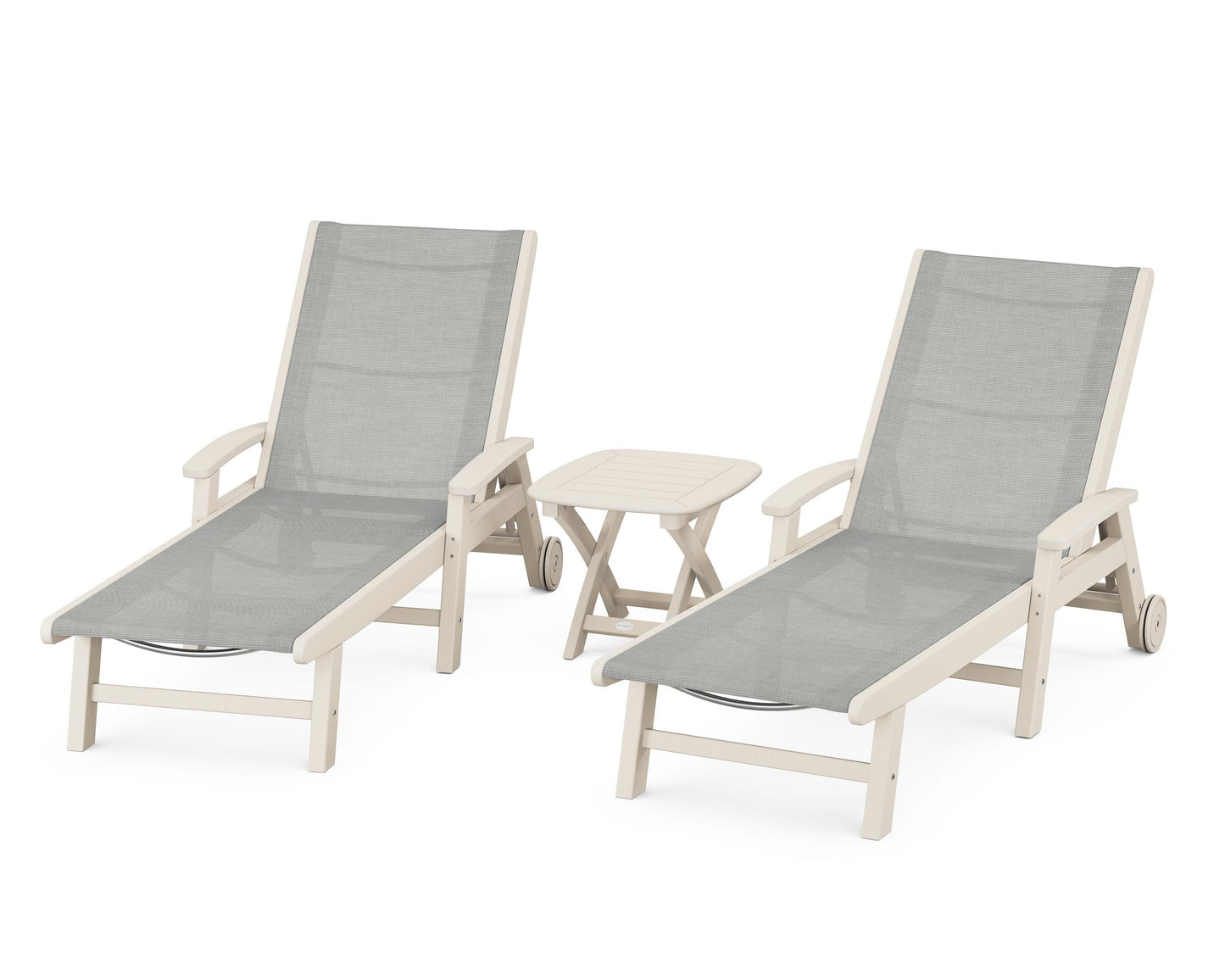 Coastal 3-Piece Wheeled Chaise Set