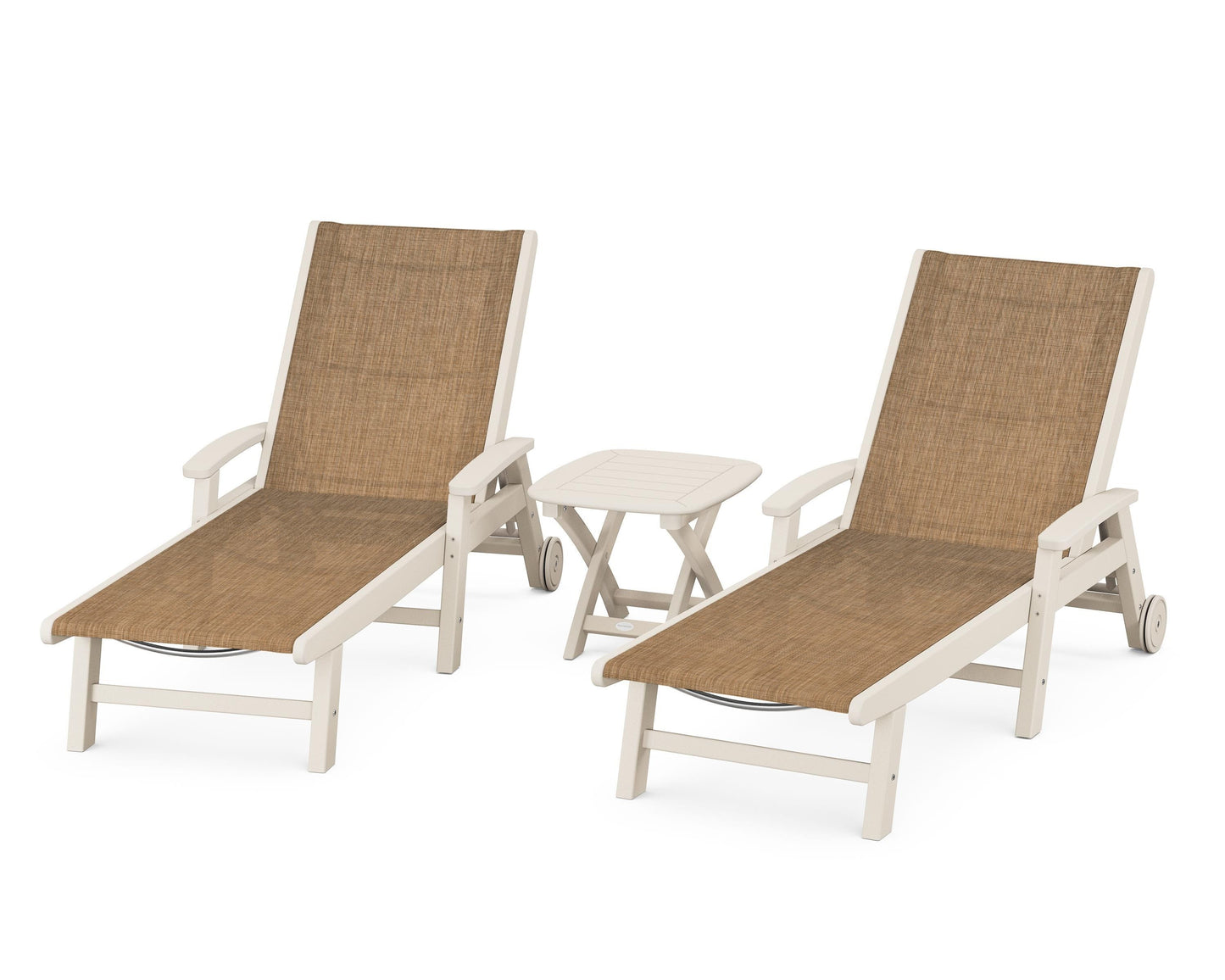 Coastal 3-Piece Wheeled Chaise Set