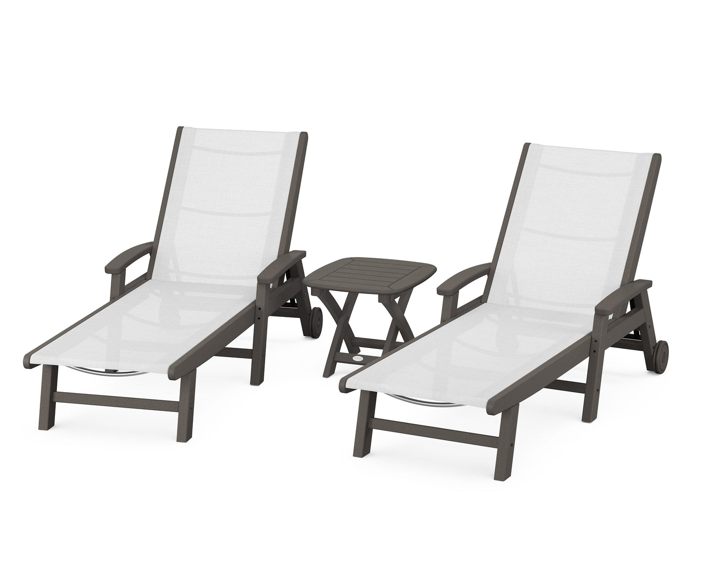 Coastal 3-Piece Wheeled Chaise Set