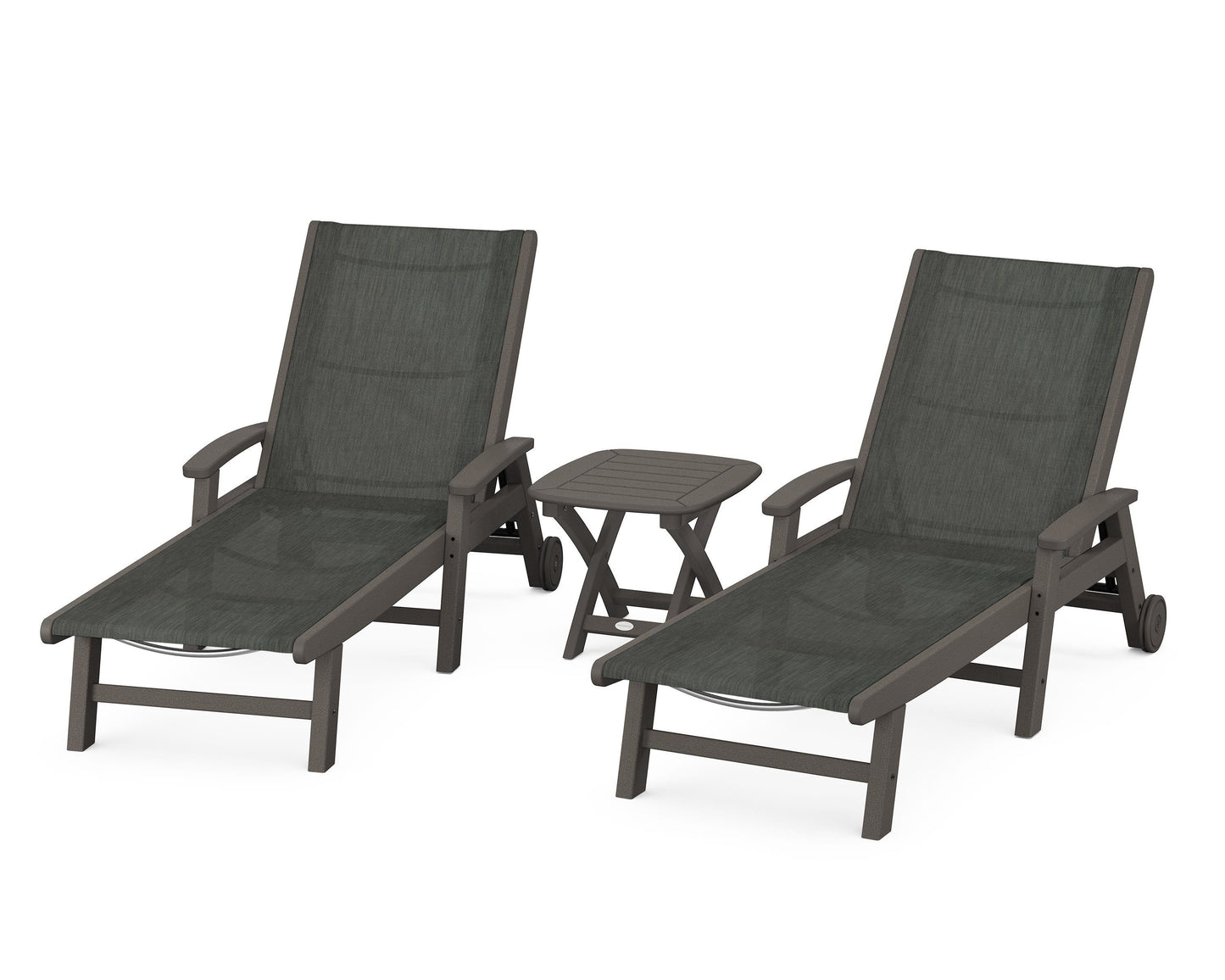 Coastal 3-Piece Wheeled Chaise Set