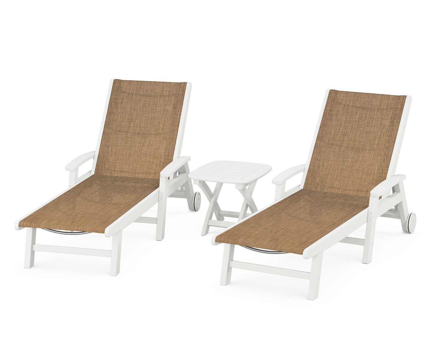 Coastal 3-Piece Wheeled Chaise Set