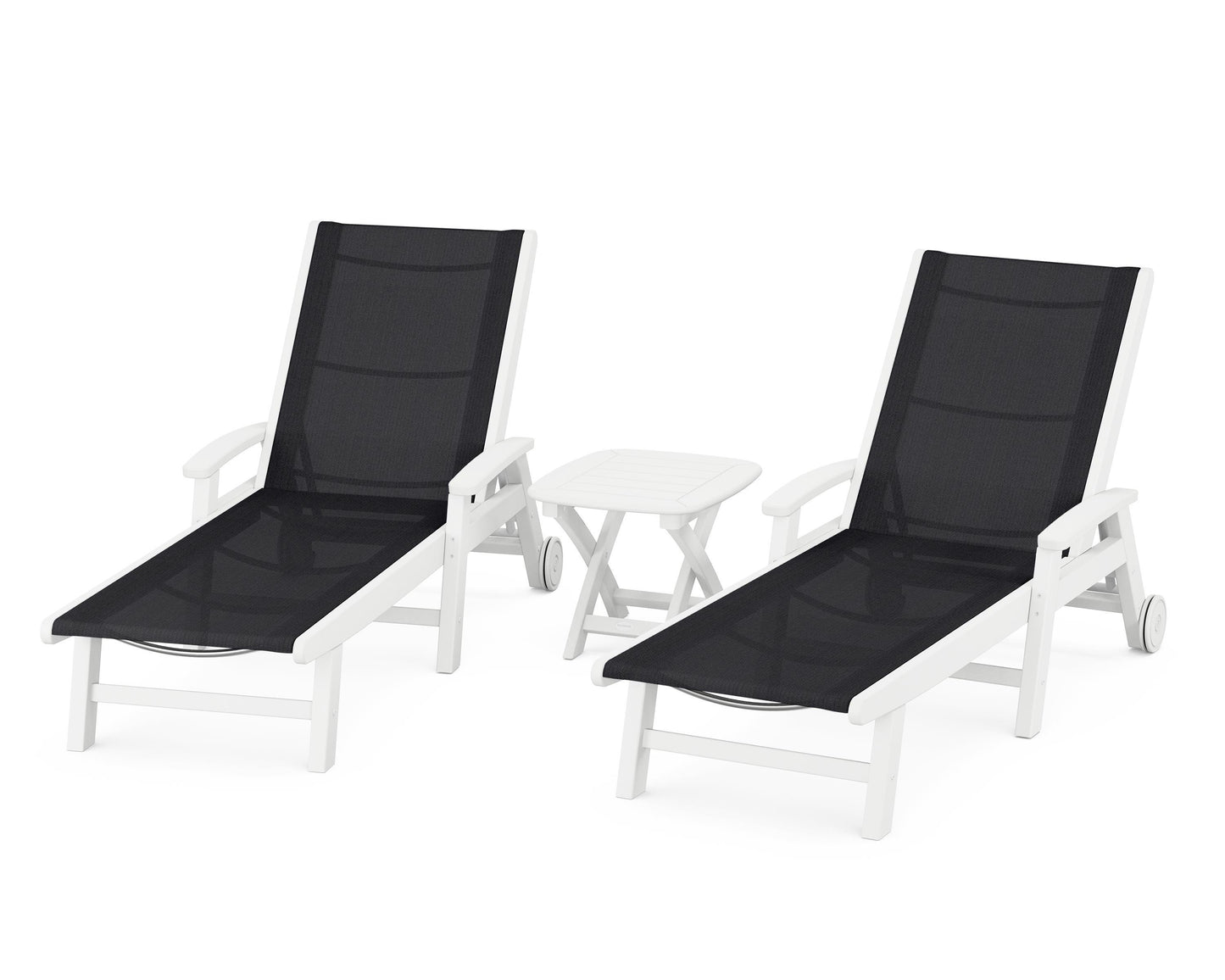 Coastal 3-Piece Wheeled Chaise Set