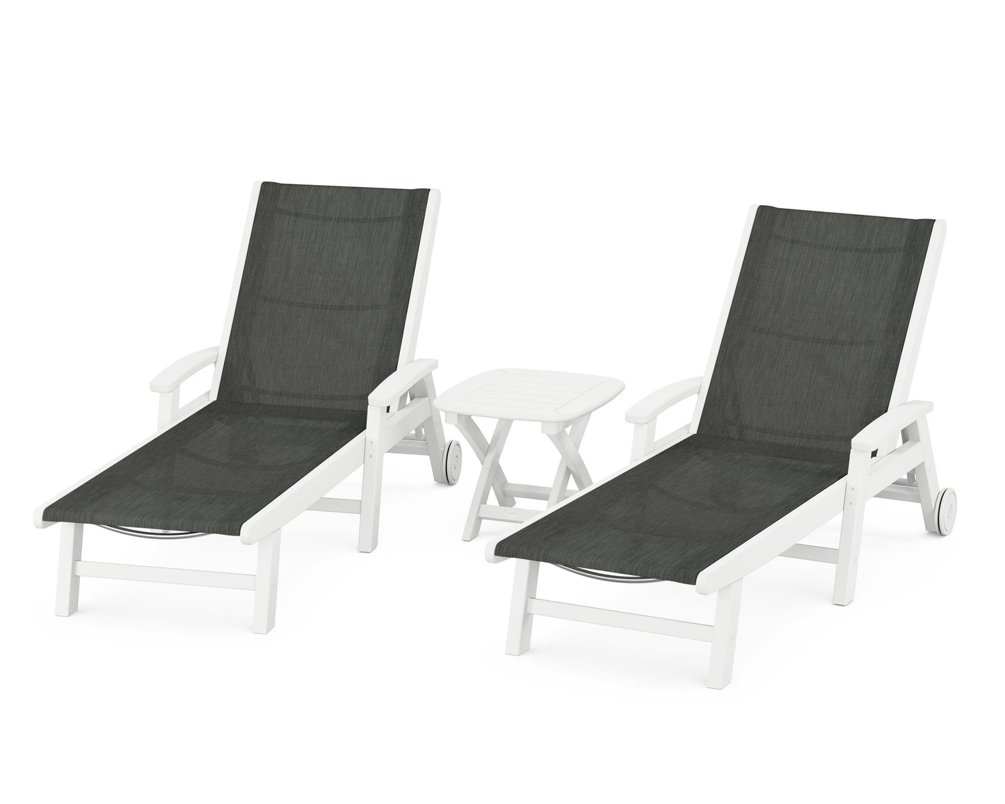 Coastal 3-Piece Wheeled Chaise Set