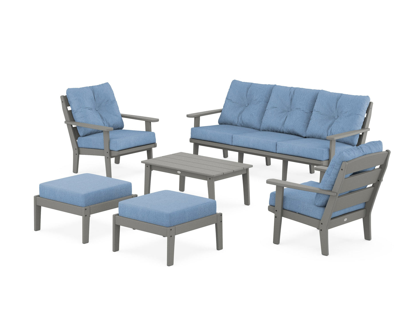 Lakeside 6-Piece Lounge Sofa Set