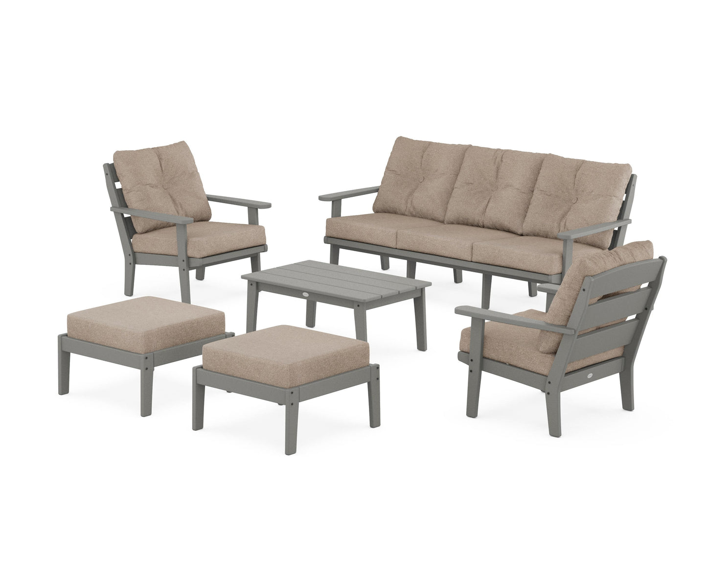 Lakeside 6-Piece Lounge Sofa Set