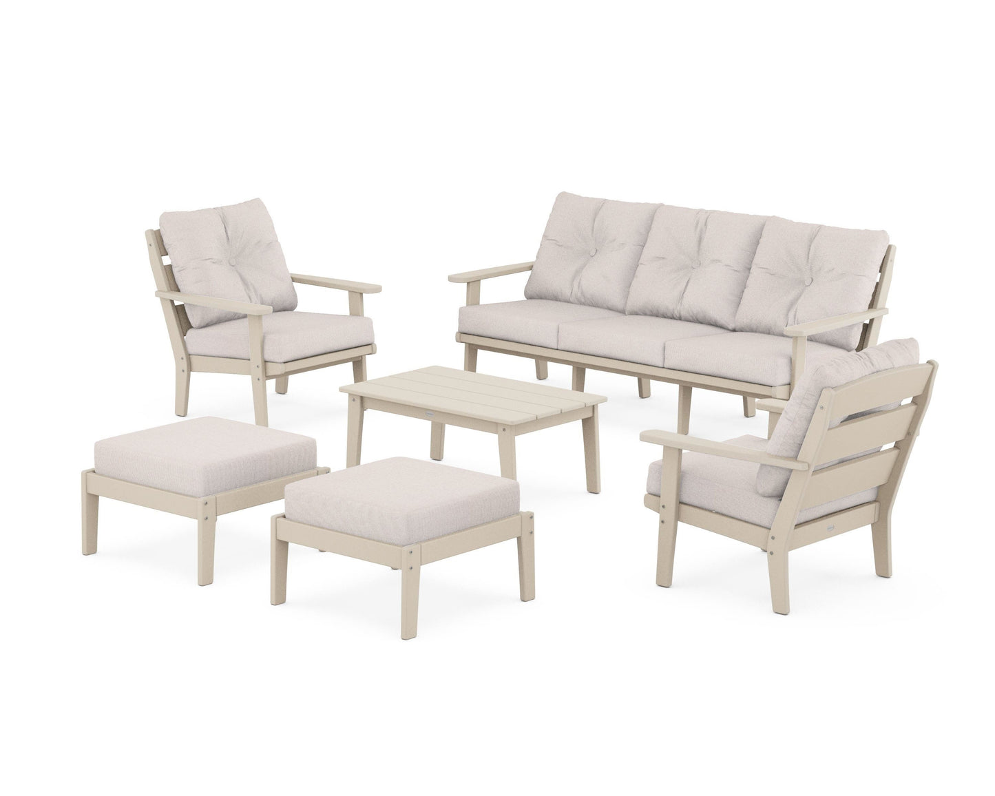 Lakeside 6-Piece Lounge Sofa Set