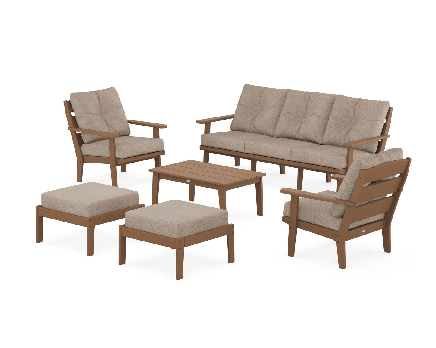 Lakeside 6-Piece Lounge Sofa Set