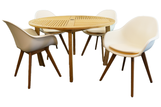 Teak 5-Piece Dining Set
