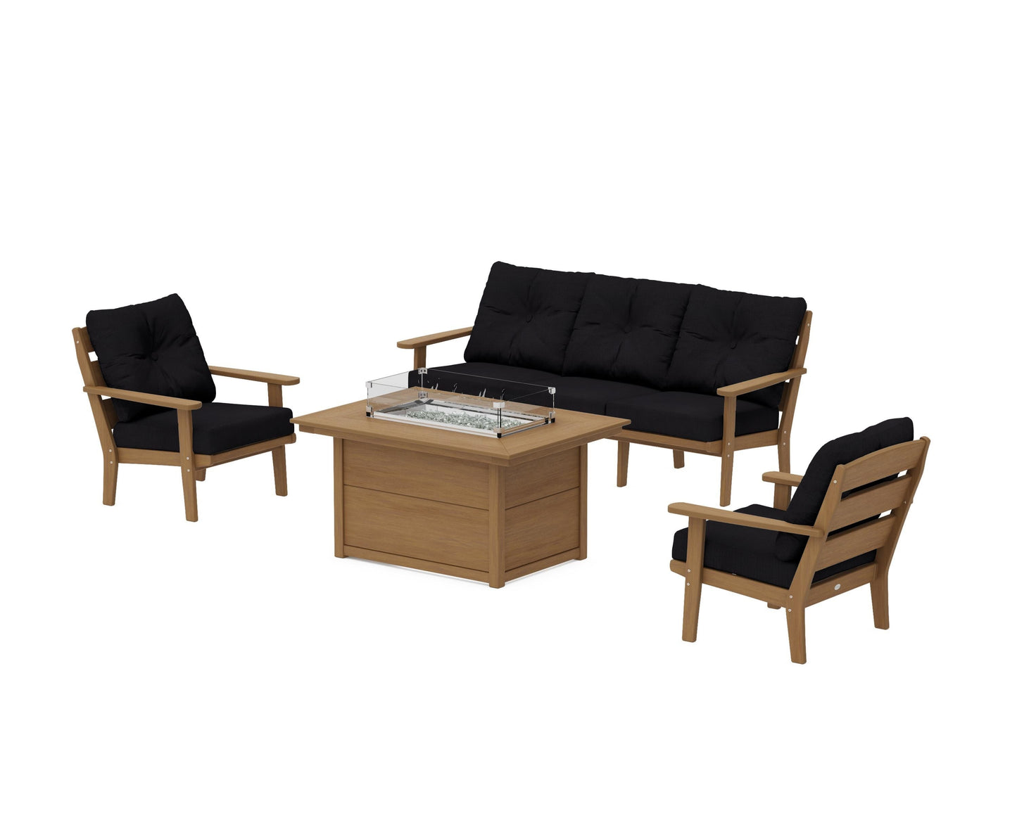 Lakeside Deep Seating Fire Pit Table Set