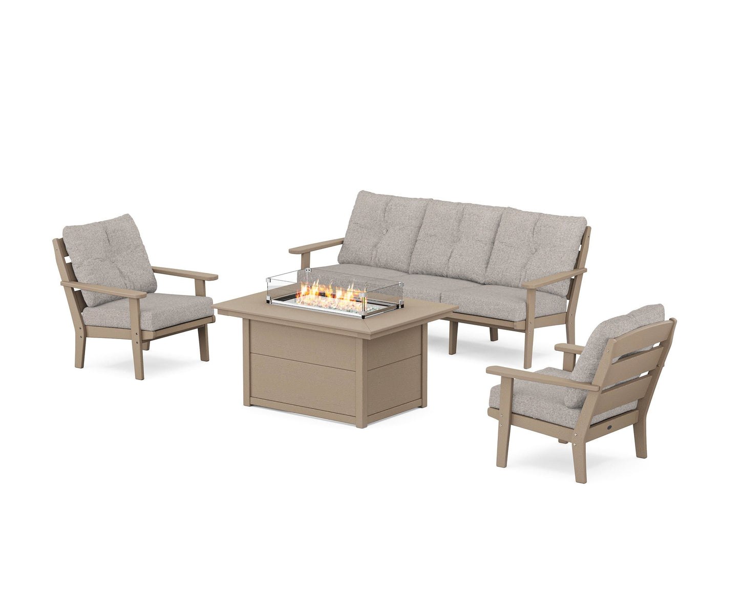 Lakeside Deep Seating Fire Pit Table Set