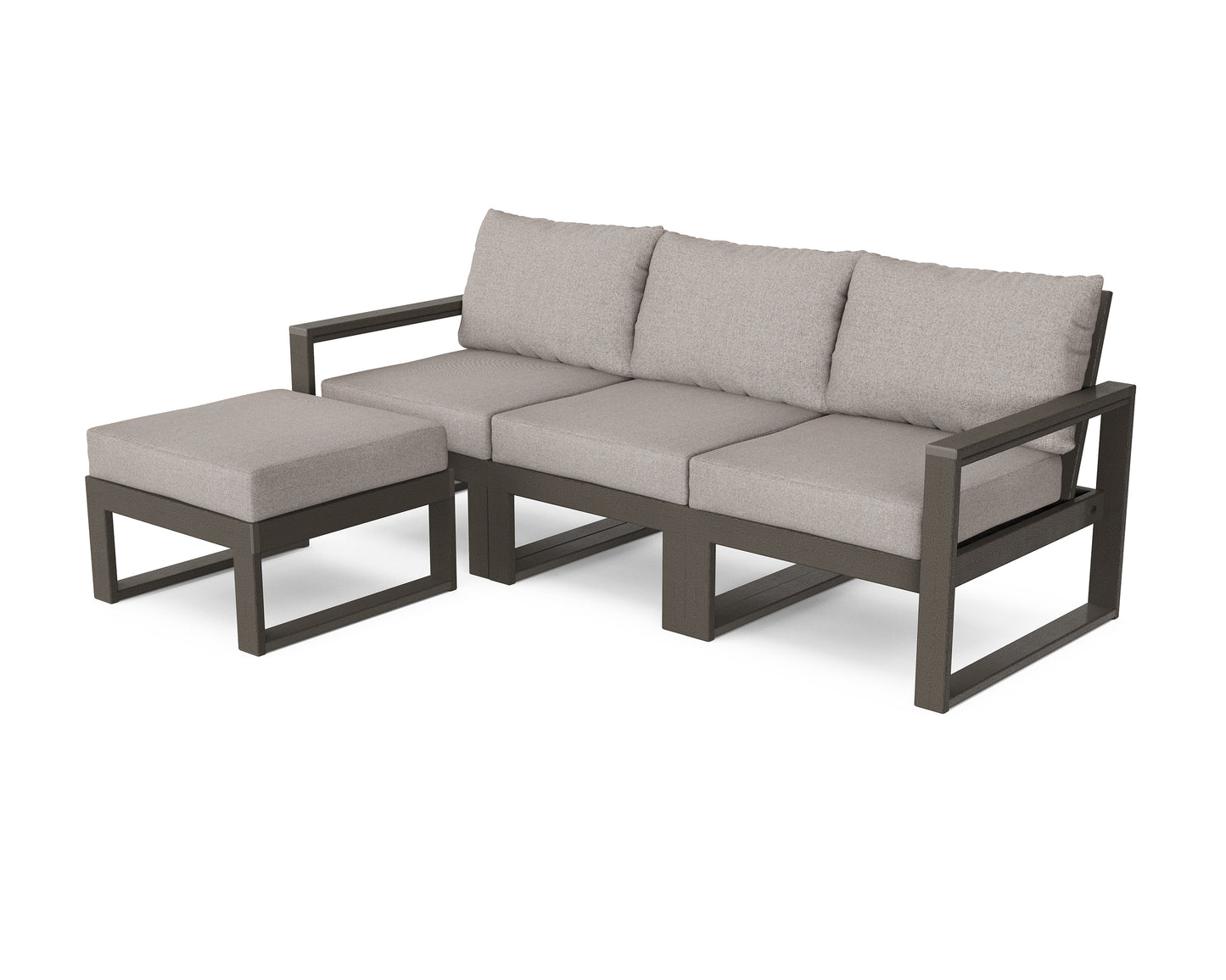 EDGE 4-Piece Modular Deep Seating Set with Ottoman