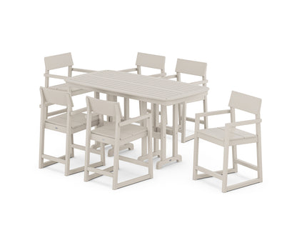EDGE Arm Chair 7-Piece Counter Set