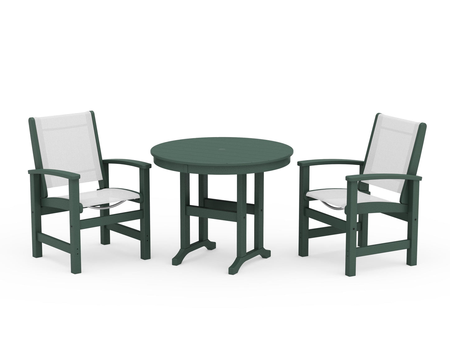 Coastal 3-Piece Round Dining Set
