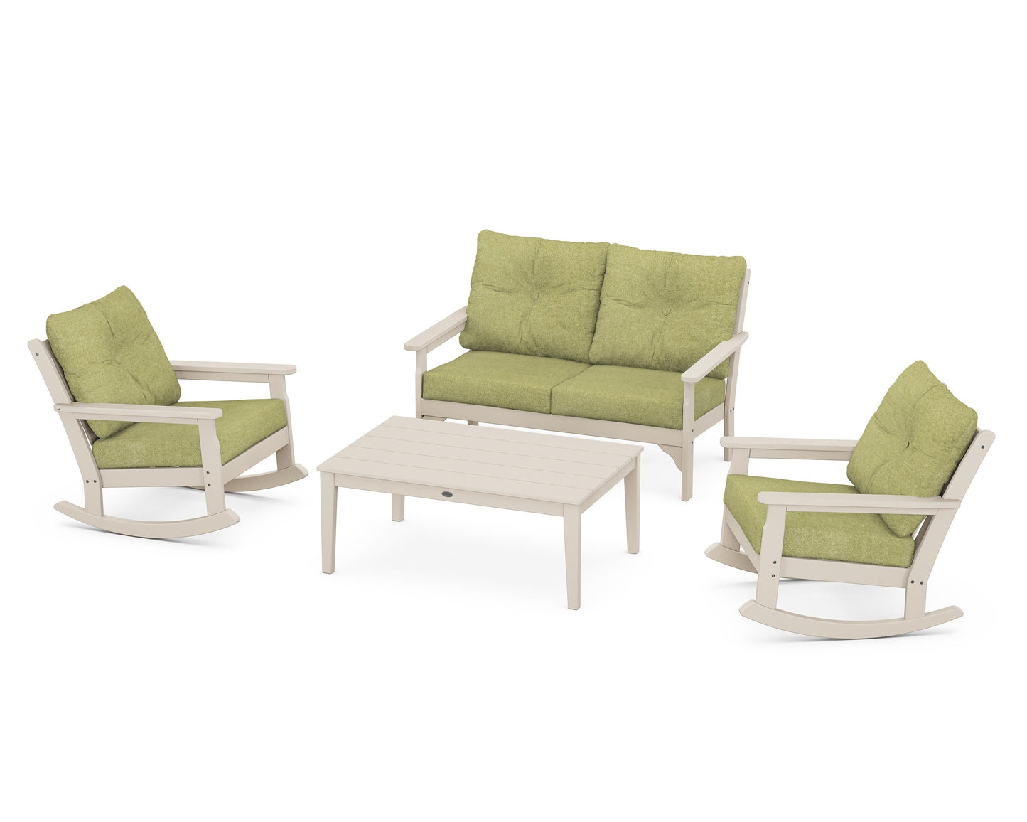 Vineyard 4-Piece Deep Seating Rocking Chair Set