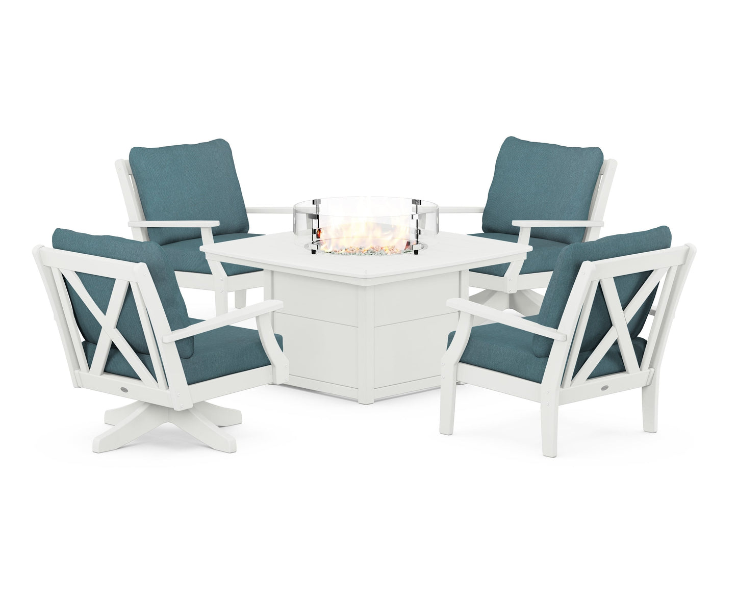 Braxton 5-Piece Deep Seating Set with Fire Table