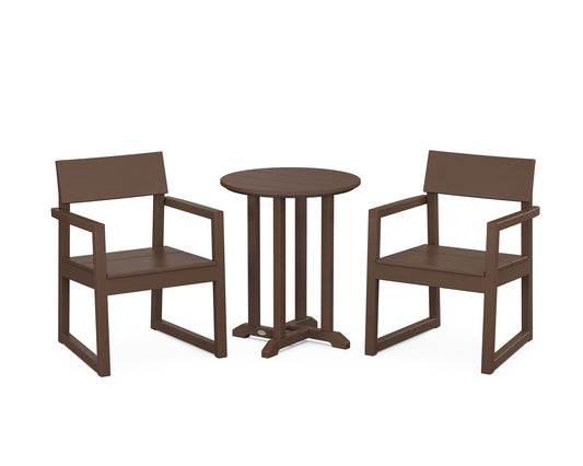 EDGE 3-Piece Round Bistro Dining Set