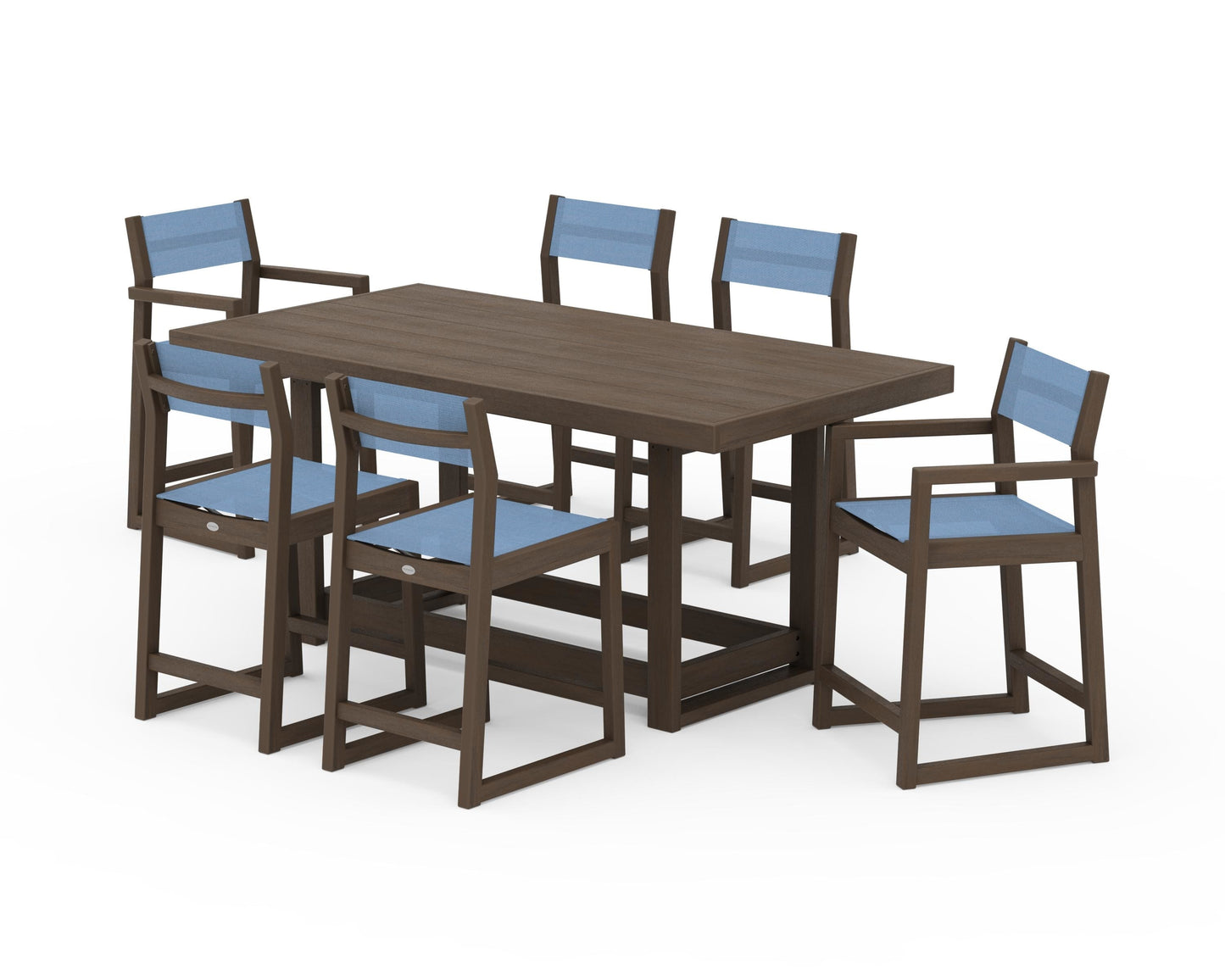 EDGE Sling 7-Piece Counter Table Set