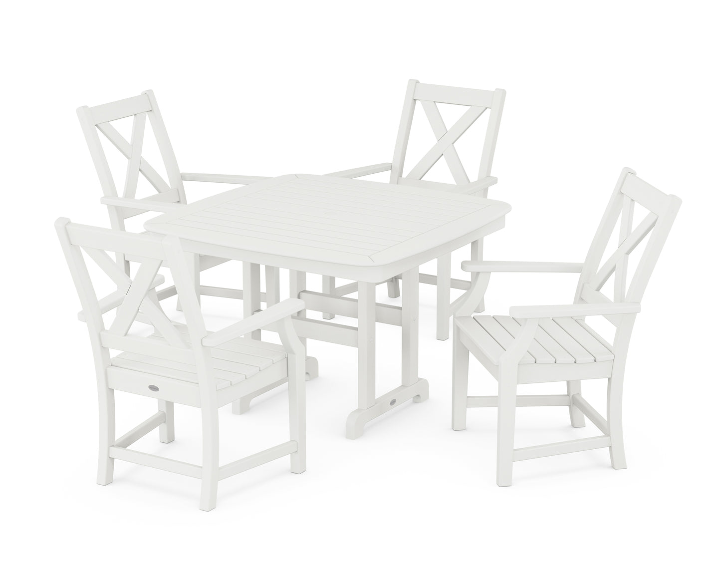 Braxton 5-Piece Dining Set with Trestle Legs